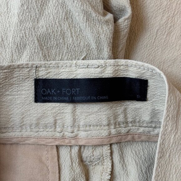 Oak and Fort Khaki Shorts 31 - Picture 3 of 4